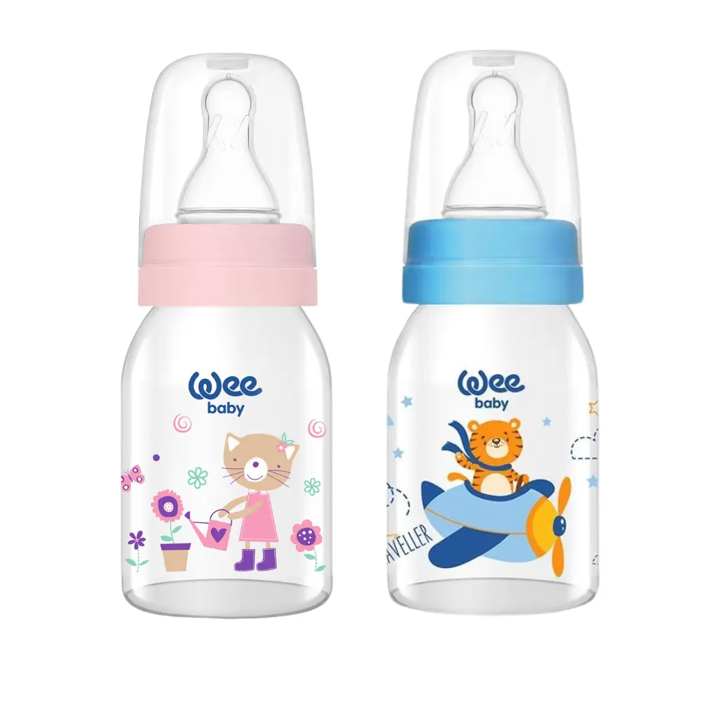 Wee Baby staklena boččica za hranjenje 125ml